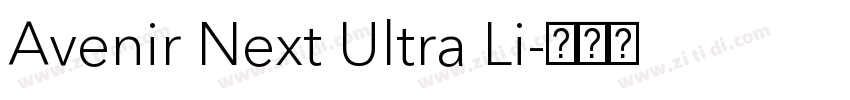 Avenir Next Ultra Li字体转换